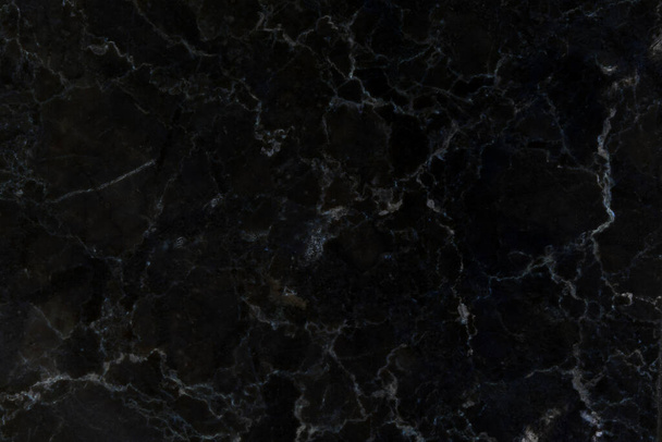 Padrão natural de mármore preto para fundo, preto e branco abstrato - Foto, Imagem