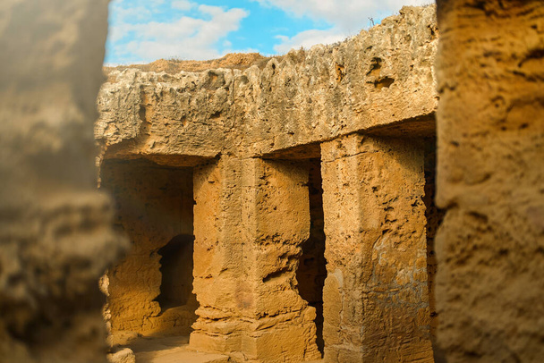 Tombes des rois dans la ville de Paphos à Chypre. - Photo, image
