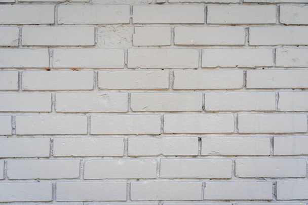 ヴィンテージアブストラクト古いホワイトレンガテクスチャ壁デザインの背景 - 写真・画像