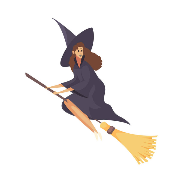 Witch Flat Illustration - Vector, Image