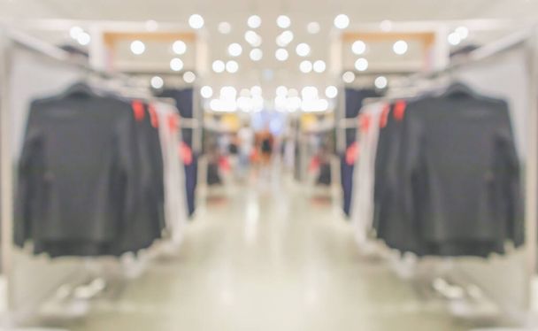 Abstrakti hämärä vaatteet putiikki näyttö sisätilojen ostoskeskuksen tausta - Valokuva, kuva