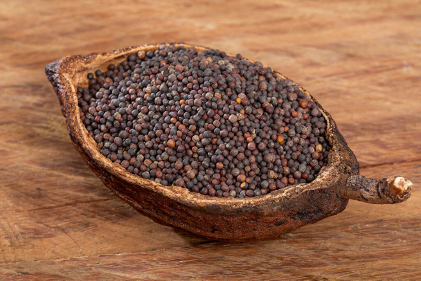Brassica Nigra - Black Mustard Seeds Or Ajenabe - Photo, Image