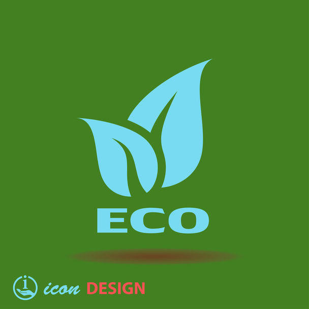 Eco icon - Vector, afbeelding