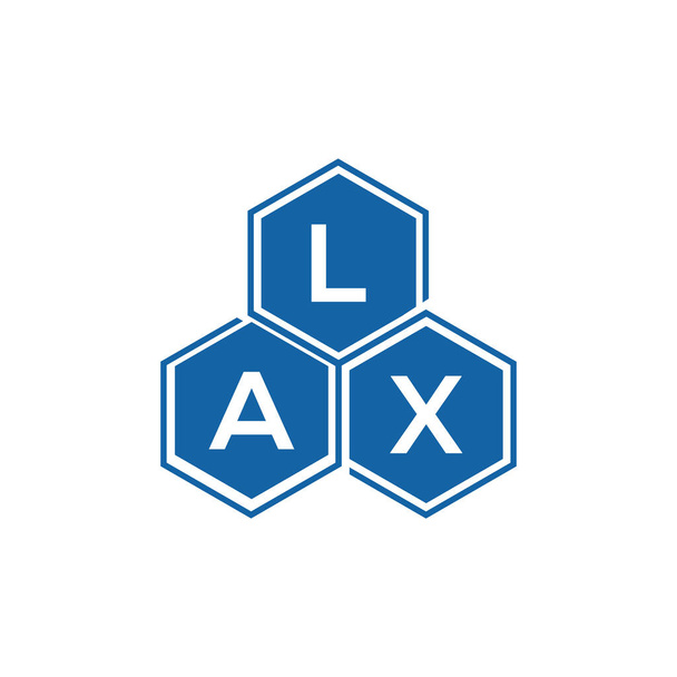 Diseño del logotipo de la letra LAX sobre fondo blanco. LAX iniciales creativas letra logo concepto. Diseño de la letra LAX Diseño del logotipo de la letra LAX sobre fondo blanco. LAX iniciales creativas letra logo concepto. Diseño de letras LAX. - Vector, Imagen
