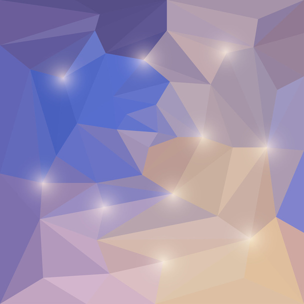 明白なライトと抽象的なベクトル三角形の幾何学的な背景 - ベクター画像