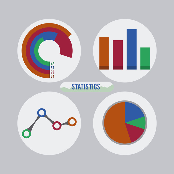 Statistikdesign  - Vektor, Bild