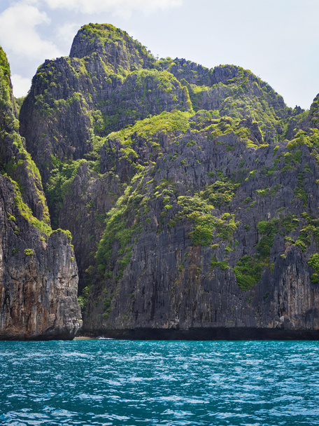Karstik sahne Maya Bay, Ko Phi Phi, Tayland - Fotoğraf, Görsel