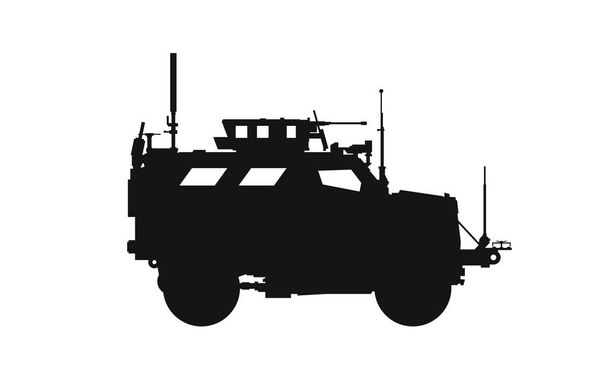 armored vehicle m1235a1 MaxxPro dash. war and army symbol. isolated vector image for military concepts and web design - Vektör, Görsel
