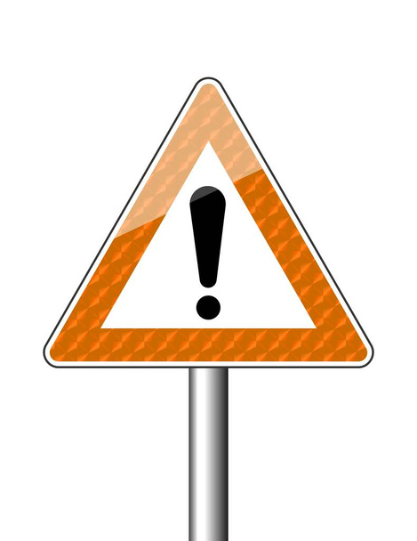 Road sign other dangers, illustration - Foto, Bild