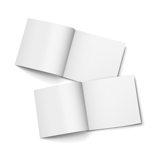 blank open magazines set - Vector, afbeelding