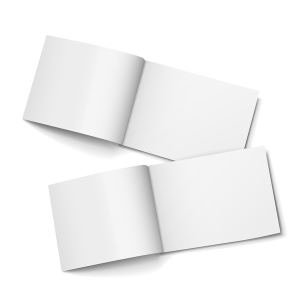 blank open magazines set - Vector, imagen