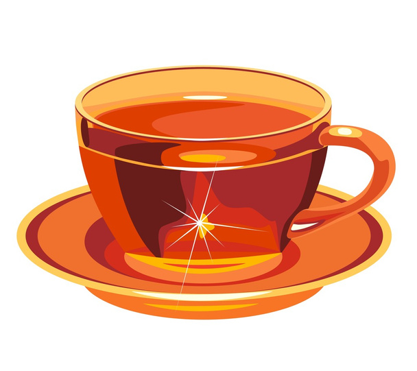 Cup of tea - Vektor, Bild