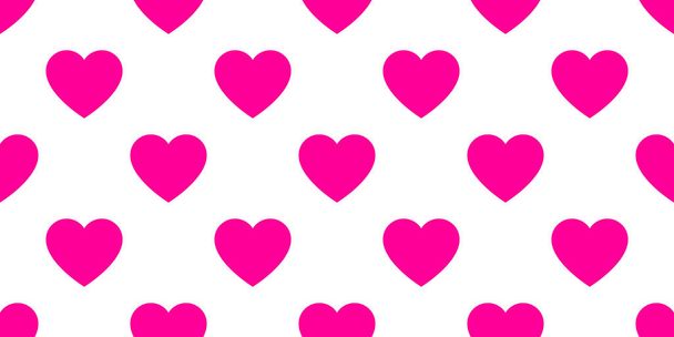 Pink/purple seamless, repeatable heart shape, icon pattern, texture. Heart wrapper, wrapping paper background. Stock vector illustration, clip-art graphics - Вектор, зображення