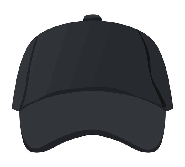 schwarze Mütze Attrappe Zubehör - Vektor, Bild