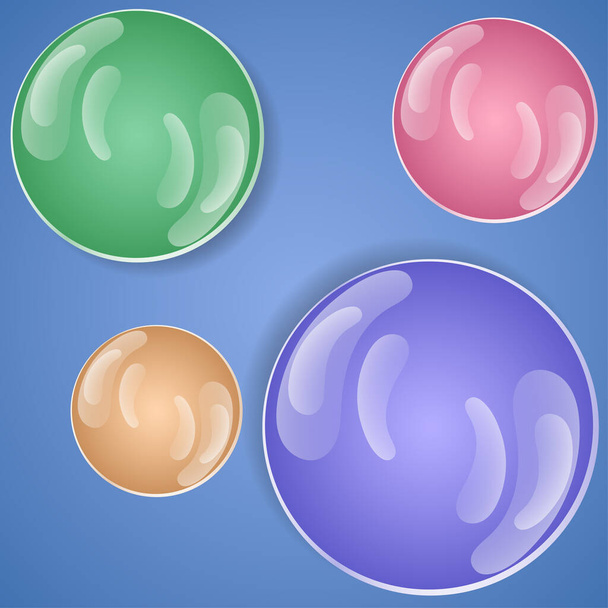 bubbles colors pattern style - Vettoriali, immagini