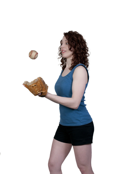 Baseballspielerin - Foto, Bild