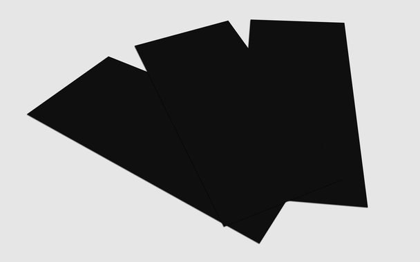 Lege witte 4 x 8 inch flyer - Foto, afbeelding