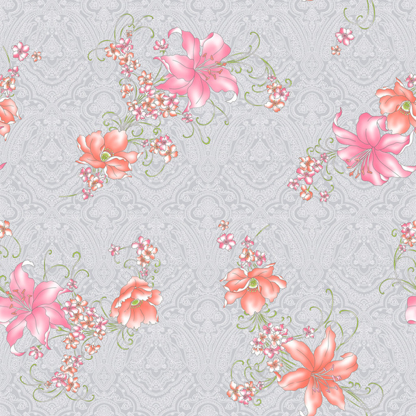 Lily pattern - Photo, Image