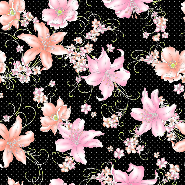 Lily pattern - Foto, Imagen