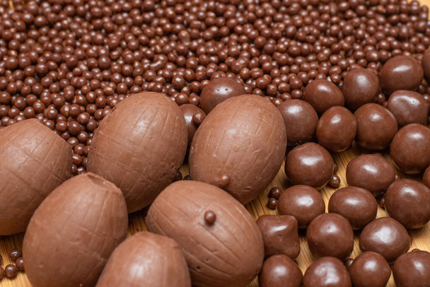 diferentes tipos de bolas de chocolate - Foto, Imagem