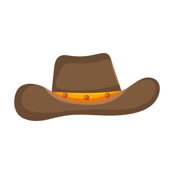 ikona klobouku cowbow - Vektor, obrázek