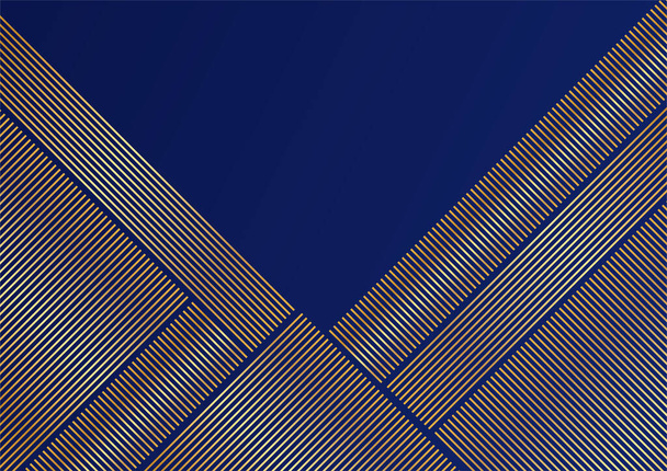 Luxus Absztrakt arany kék fedél design háttér - Vektor, kép