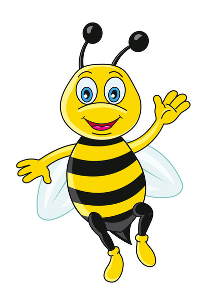 Lustige Biene - Vektor, Bild