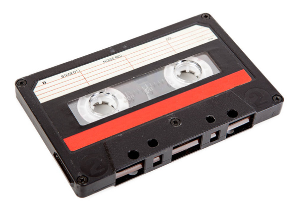 Audio cassette isolated on the white background - 写真・画像