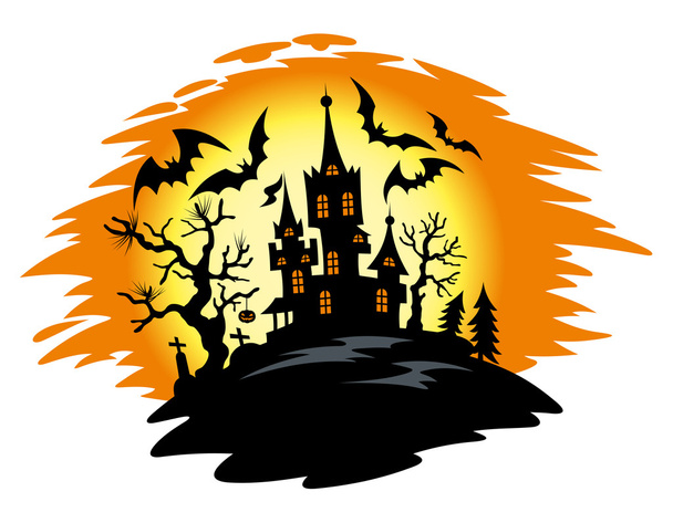 Ночь Хэллоуина - Вектор,изображение