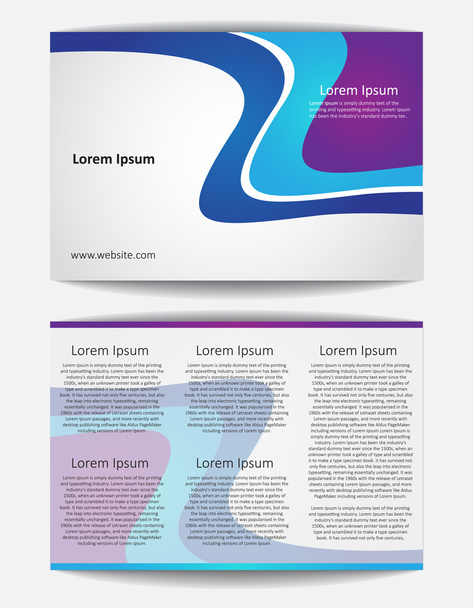 Brochure Design Vector Template - Вектор,изображение