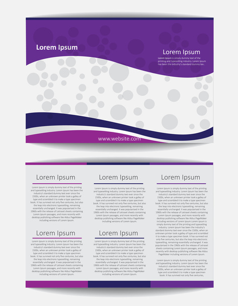 Brochure Design Vector Template - Vector, afbeelding