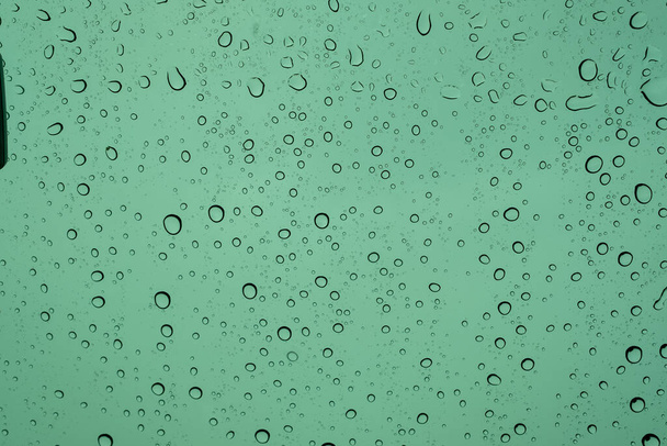 water on mirror, rainy day, abstract backgroun - Photo, Image