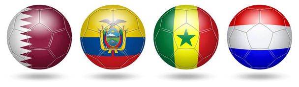 Ποδόσφαιρο. Ποδόσφαιρο. Σημαίες. 2022. ΠΚΑ - Φωτογραφία, εικόνα
