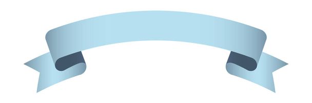 elemento de diseño de vectores - etiqueta de banner de cinta vintage de color azul sobre fondo blanco - Vector, imagen