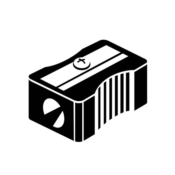 temperamatite stile semplice icona logo vettoriale illustrazione. Simbolo dettagliato per cancelleria - Vettoriali, immagini
