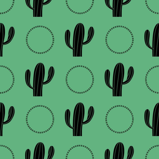 Patrón de cactus sin costura floral para telas y textiles y embalaje y regalos y tarjetas y ropa de cama y niños - Foto, imagen