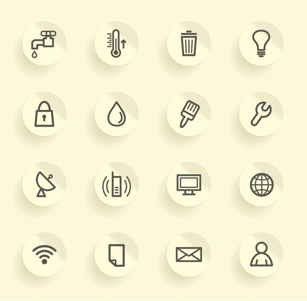 Utilities icons - Vector, Image