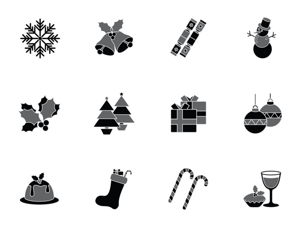 kolekce vánoční ikony - Vektor, obrázek