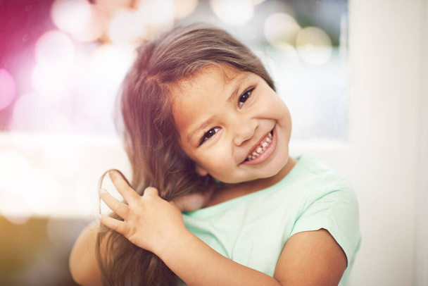 Cute has never been cuter. Portrait of an adorable little girl. - Photo, Image