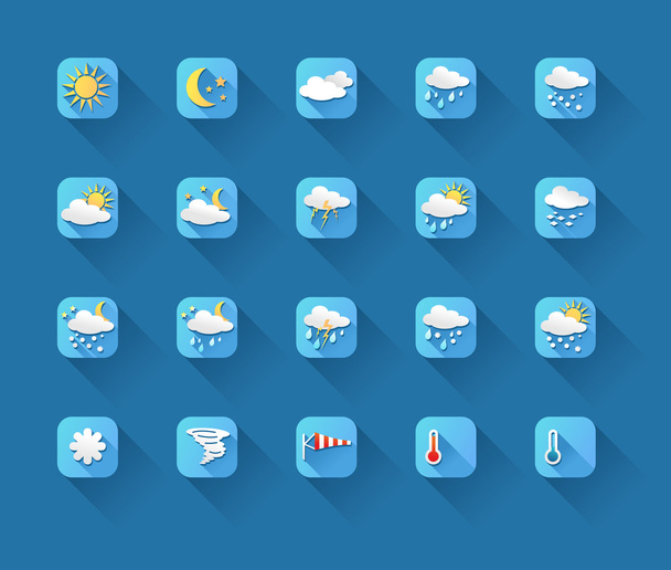 Weather icons - Vecteur, image