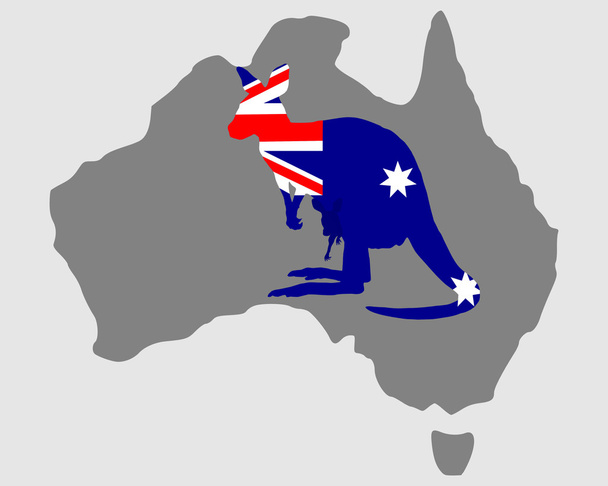 australijski kangur - Wektor, obraz