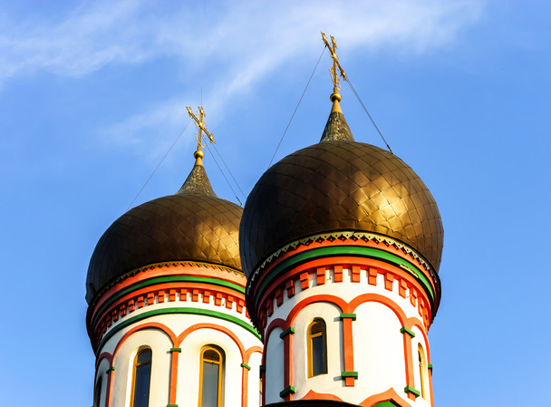 Orthodox church domes in Moscow, Russia - Zdjęcie, obraz