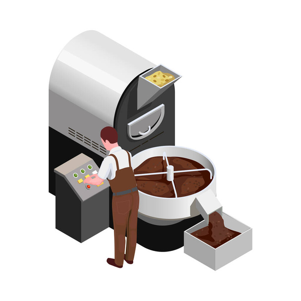 Icône de production de café - Vecteur, image