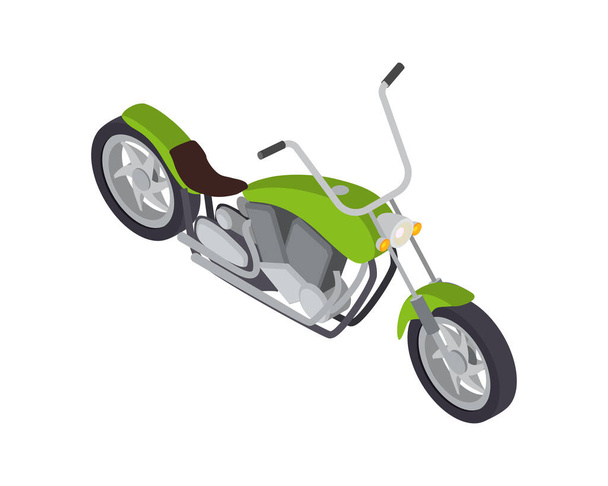 Motorbike Isometric Illustration - Vector, afbeelding