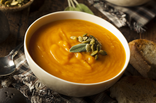 Homemade Autumn Butternut Squash Soup - Foto, Bild