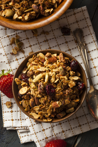 Healthy Homemade Granola with Nuts - Valokuva, kuva