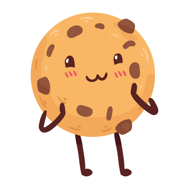 cookie kawaii τροφίμων - Διάνυσμα, εικόνα