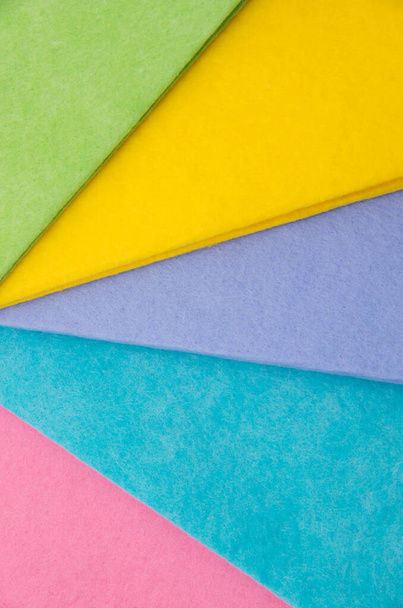 Selection of colorful felt sheets - Foto, Bild