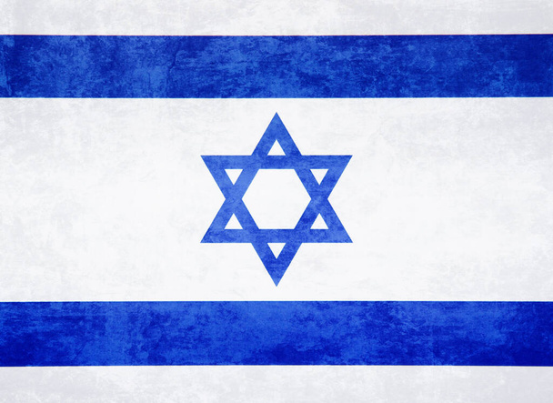 Zászló Israel grunge - Fotó, kép