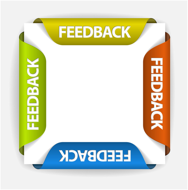 Feedback stickers - Vector, Image